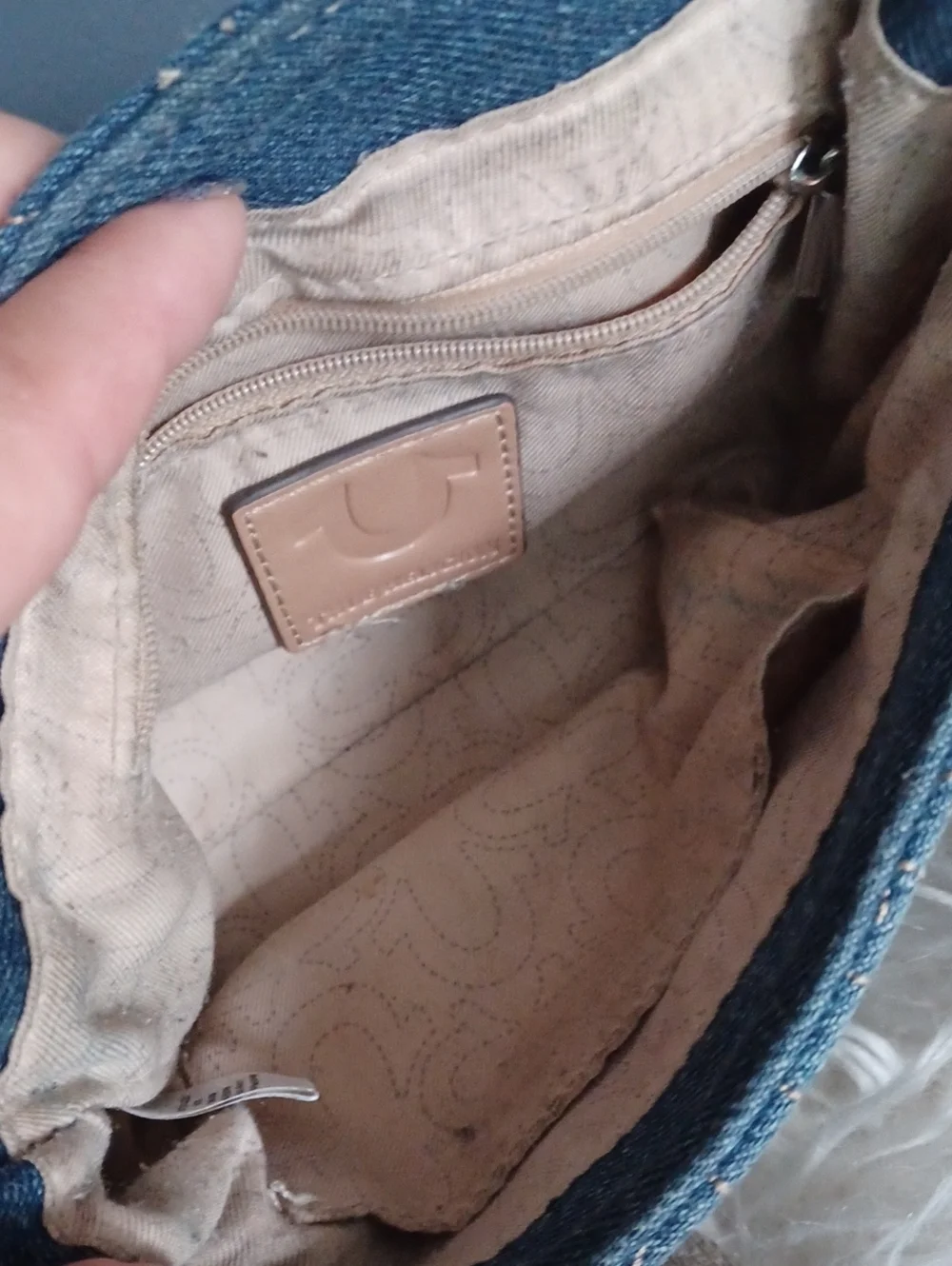 True Religion  Signature Denim Crossbody